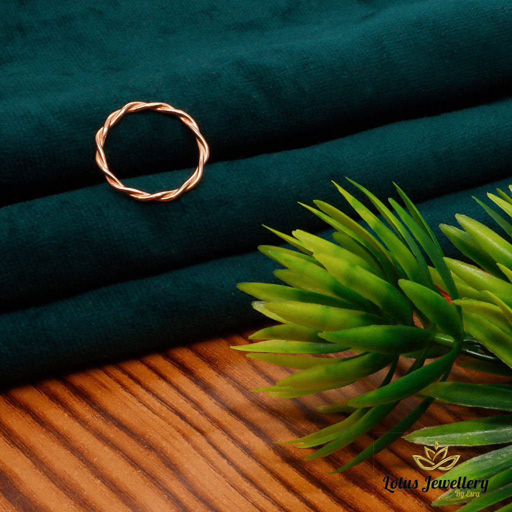 Dainty Twisted Sterling Silver Ring