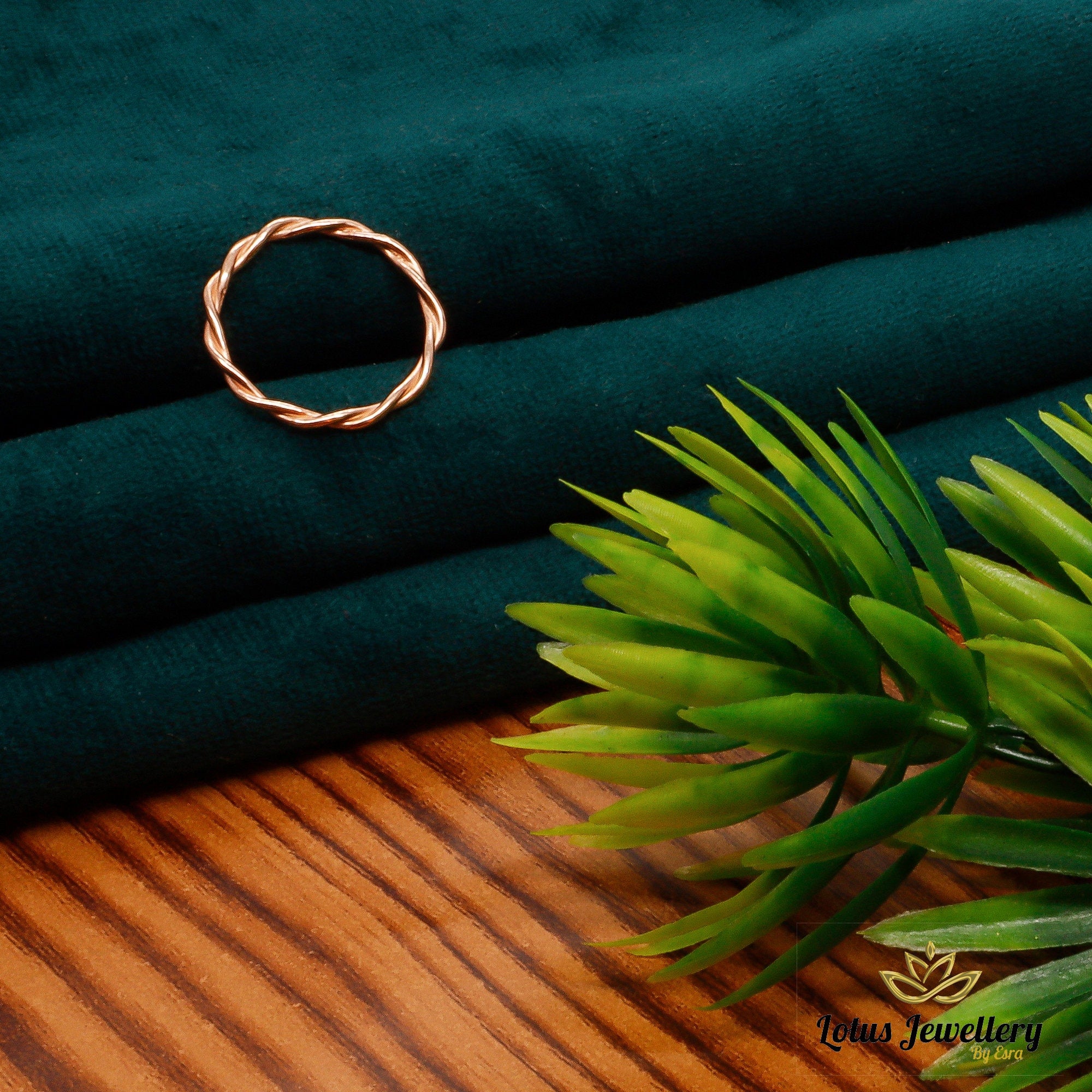 Dainty Twisted Sterling Silver Ring