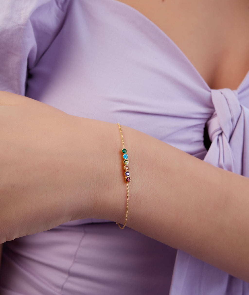 Family Birthstone Bracelet