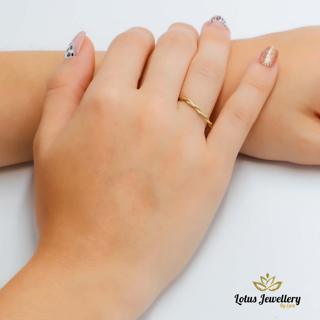 Dainty Twisted Sterling Silver Ring