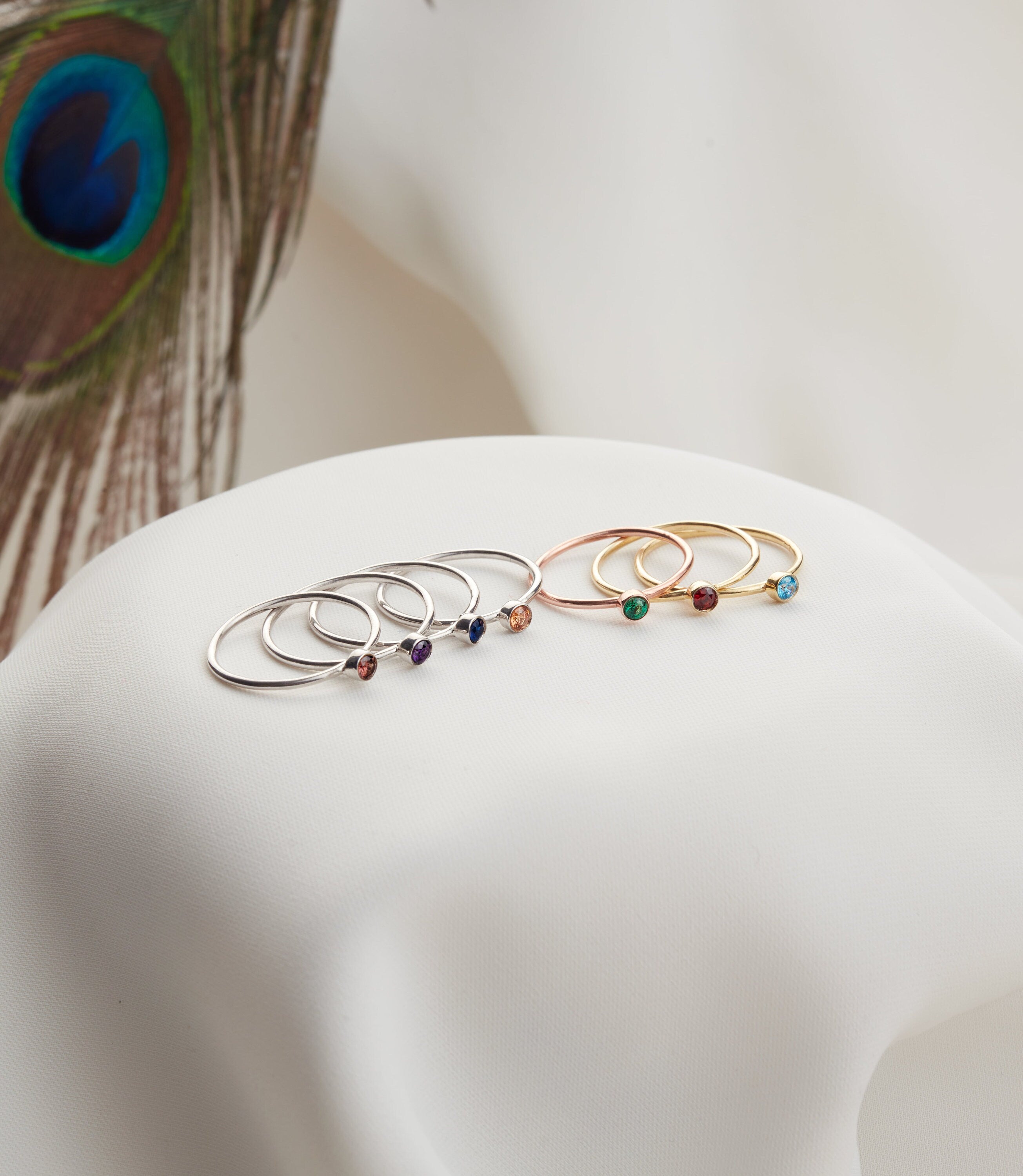 Personalized Family Birthstone Ring