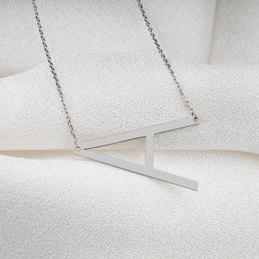 Handmade Sterling Silver Initial Necklace