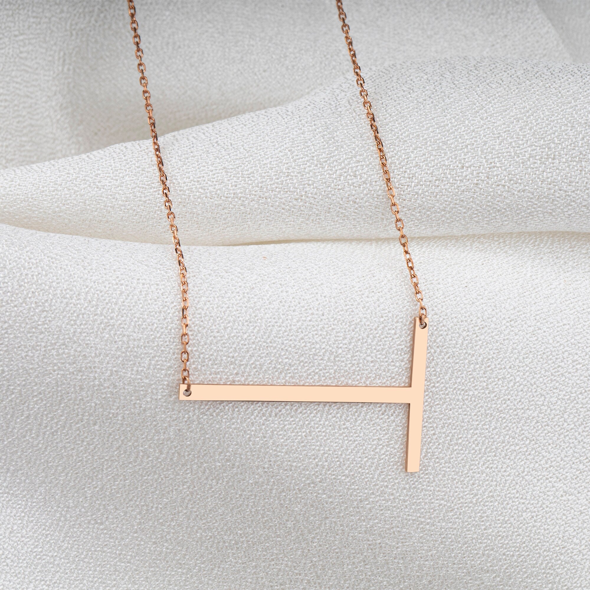 Handmade Sterling Silver Initial Necklace