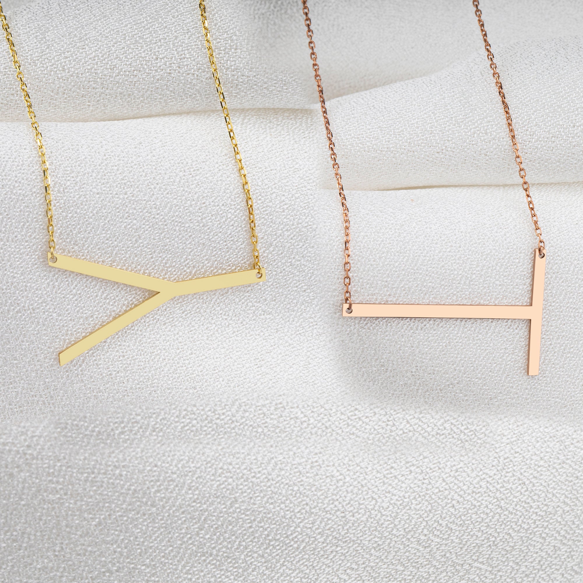 Handmade Sterling Silver Initial Necklace