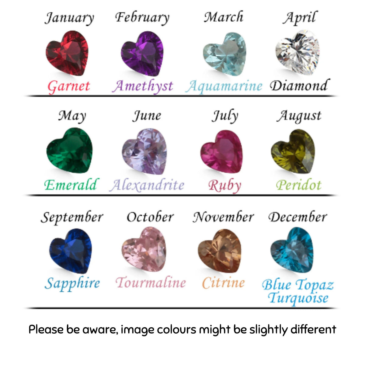 Clover Birthstone Necklace