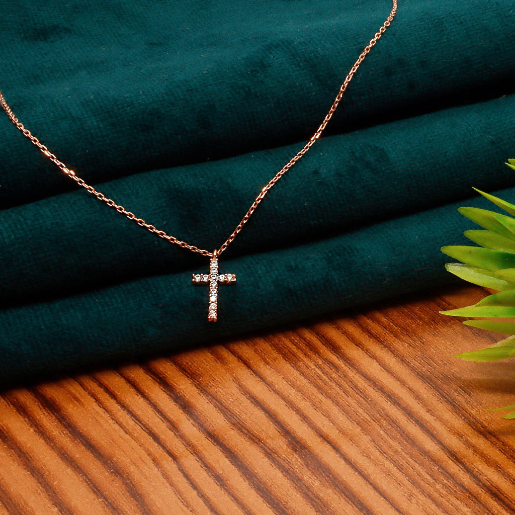 Dainty Gold Cross Necklace