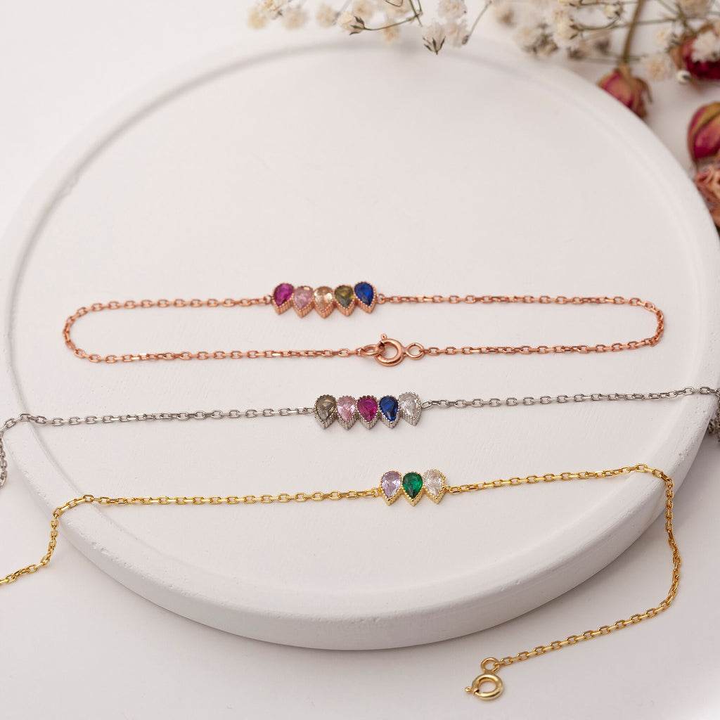 Personalized Family Birthstone Necklace