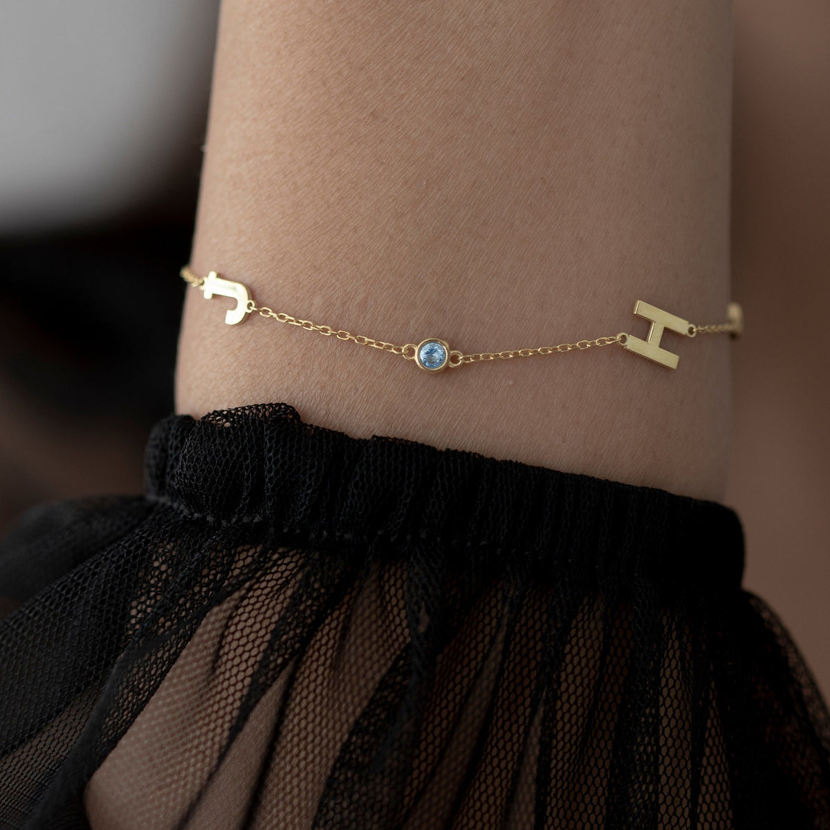 Personalized Sterling Silver Initial Bracelet