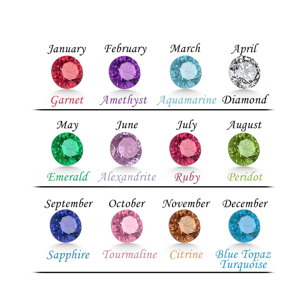 Personalized Birthstone Initial Bracelet
