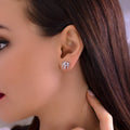 Custom Sterling Silver Monogram Earrings