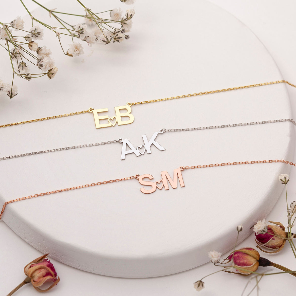 Personalized Sterling Silver Initial Necklace