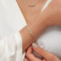 Custom Sterling Silver Family Birthstone Bracelet