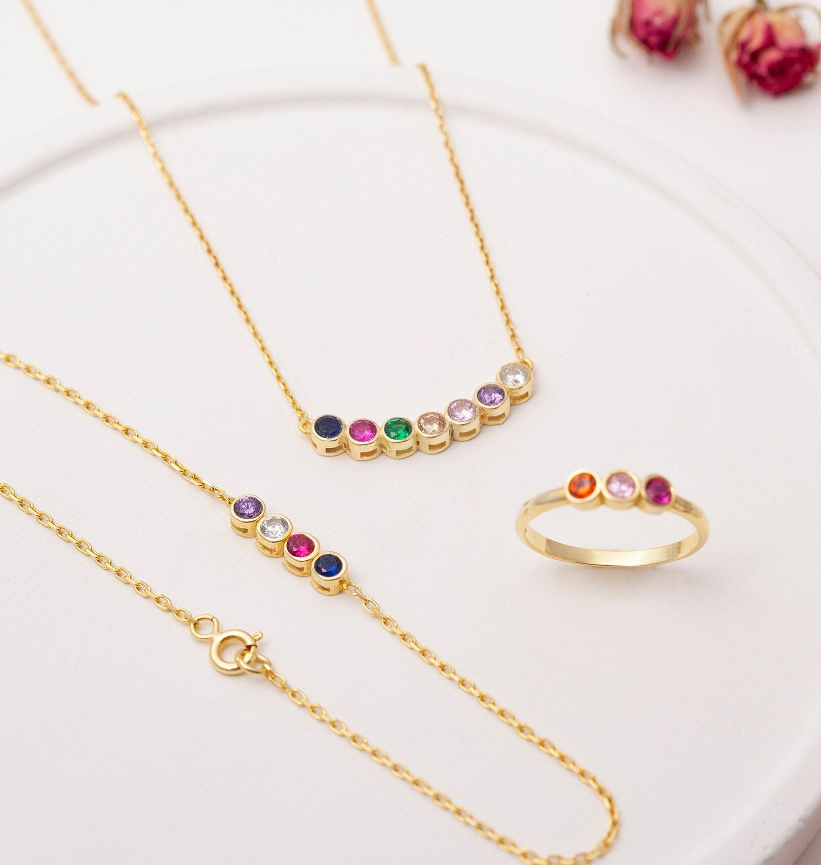 Personalized Family Birthstone Ring