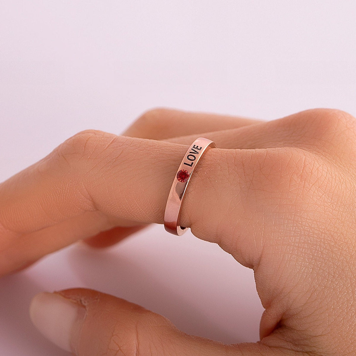 Personalized Birthstone Ring