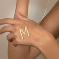 Handmade Sterling Silver Initial Necklace