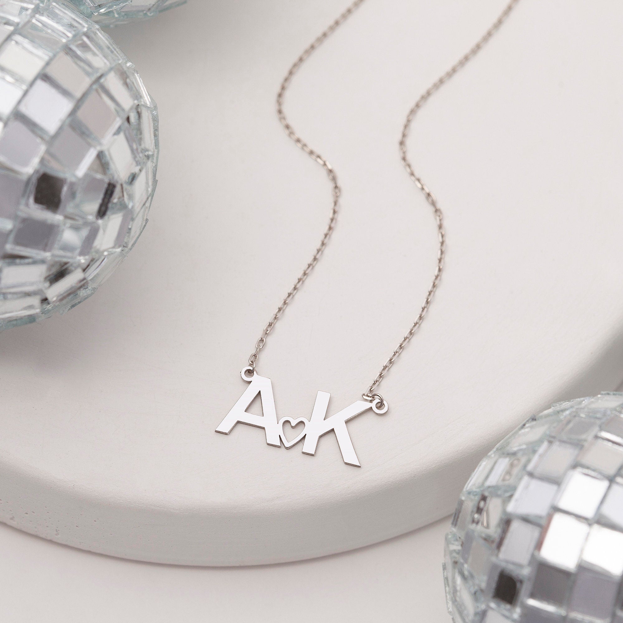 Personalized Sterling Silver Initial Necklace