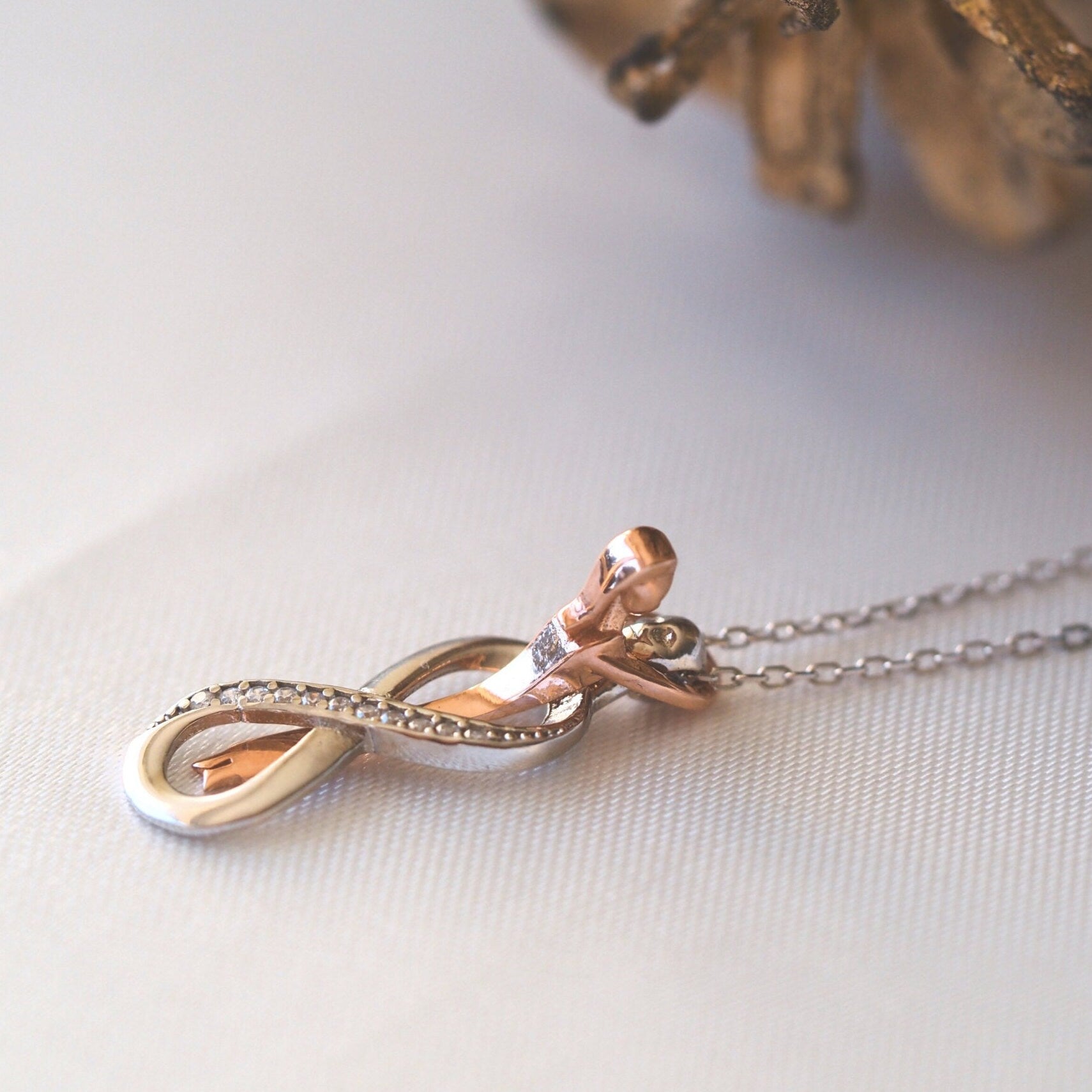 Sterling Silver Infinity Necklace