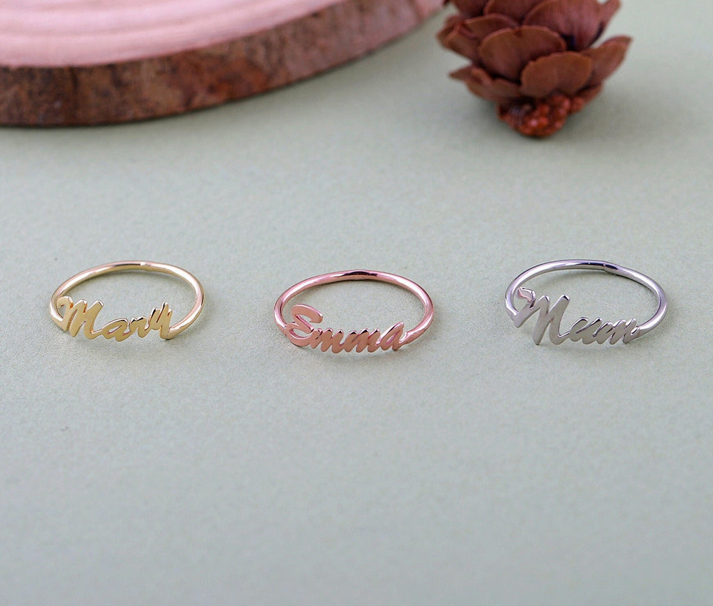 Personalized Sterling Silver Name Ring