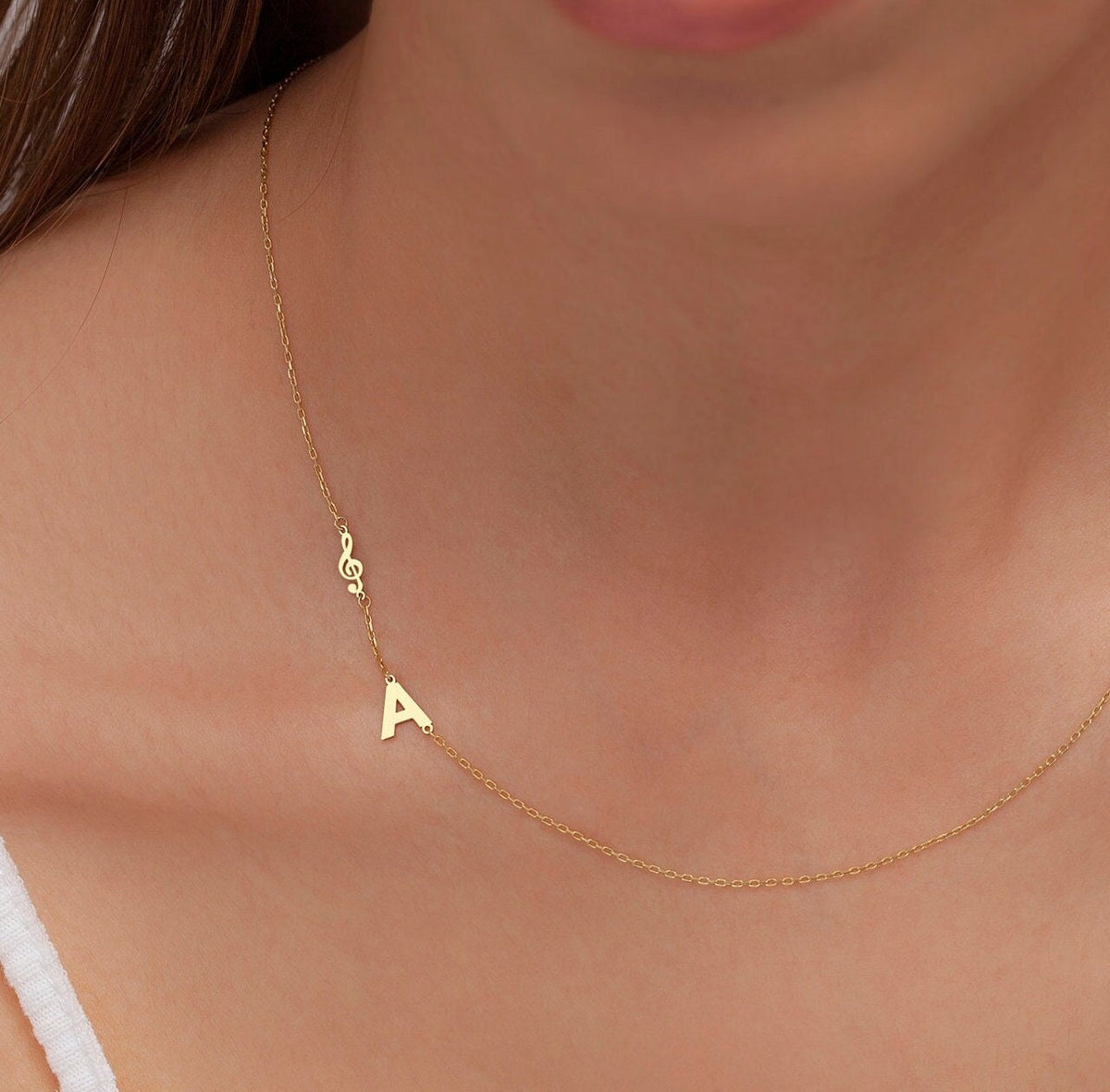 Personalized Sterling Silver Initial Necklace