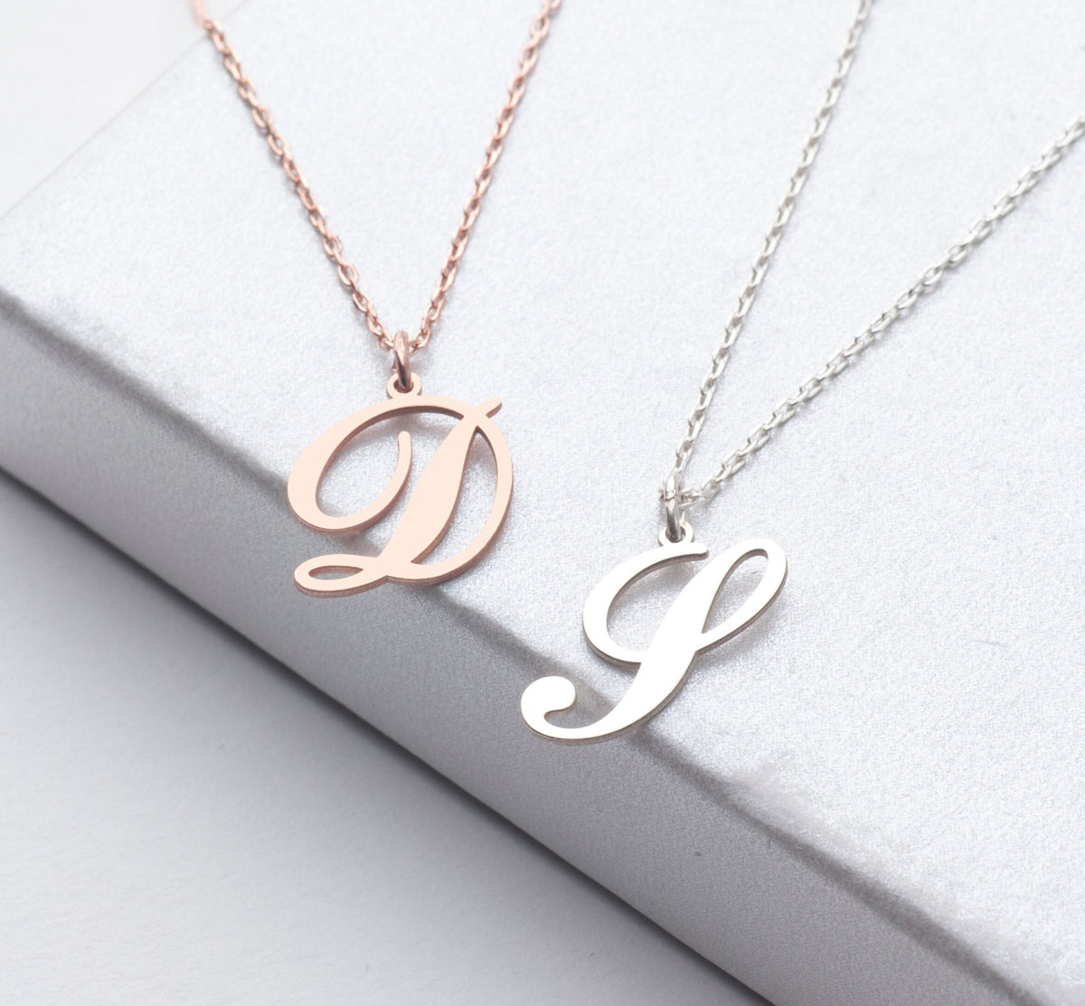 925 Silver Initial Necklace