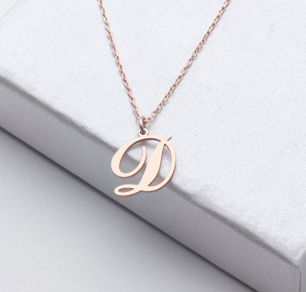 925 Silver Initial Necklace