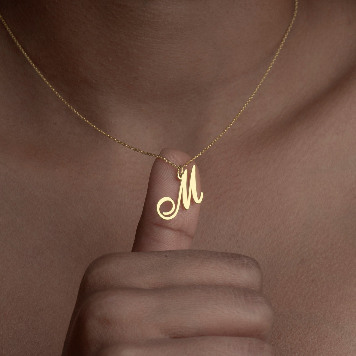 925 Silver Initial Necklace