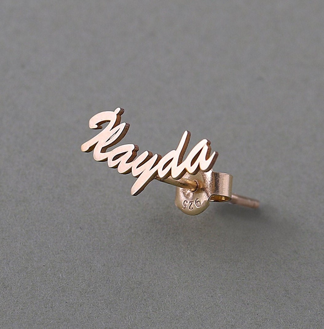 Custom Name Earring