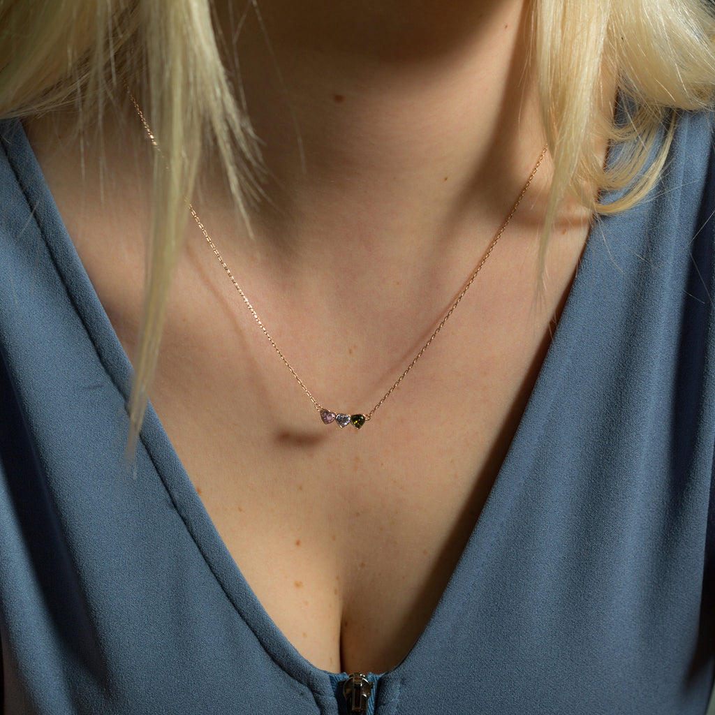 Custom Family Birthstone Necklace