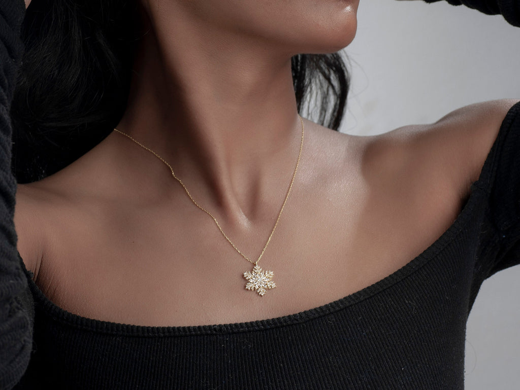 Sterling Silver Snowflake Necklace