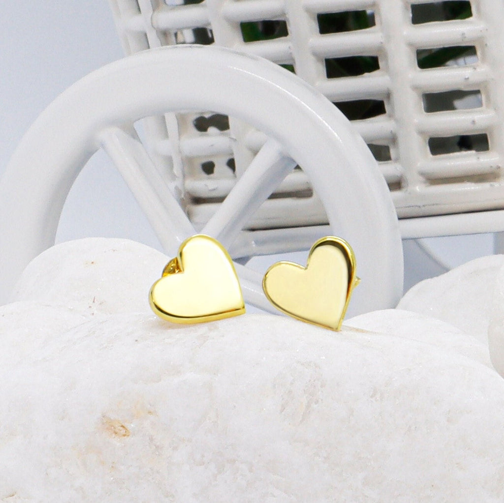 Sterling Silver Initial Stud Earrings