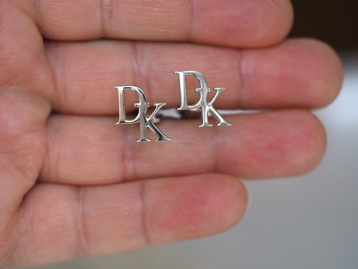 Personalized 925 silver cufflinks for men