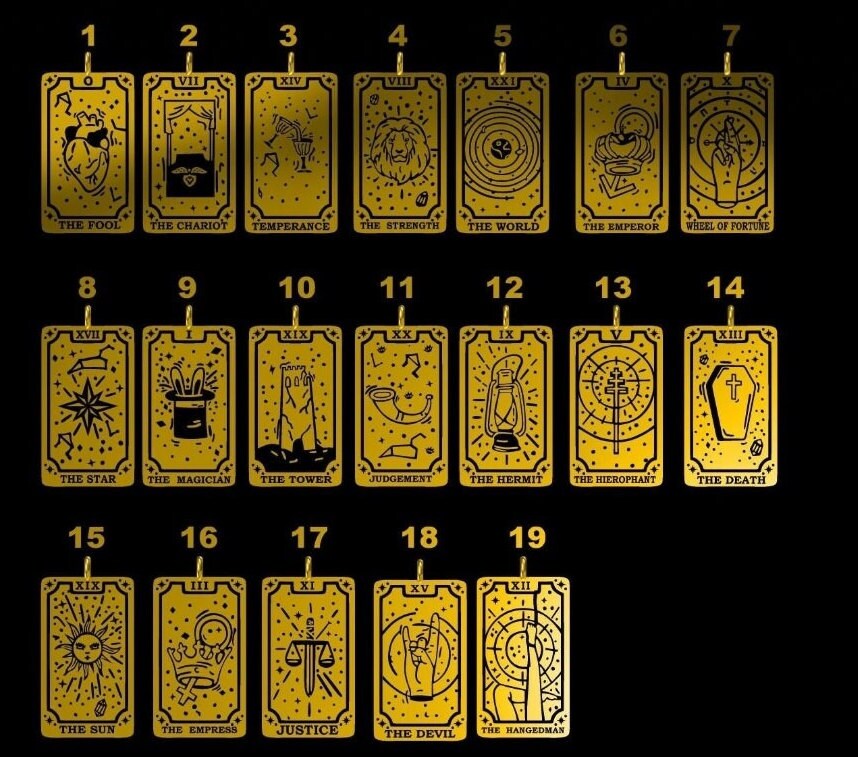 Tarot Card Necklace