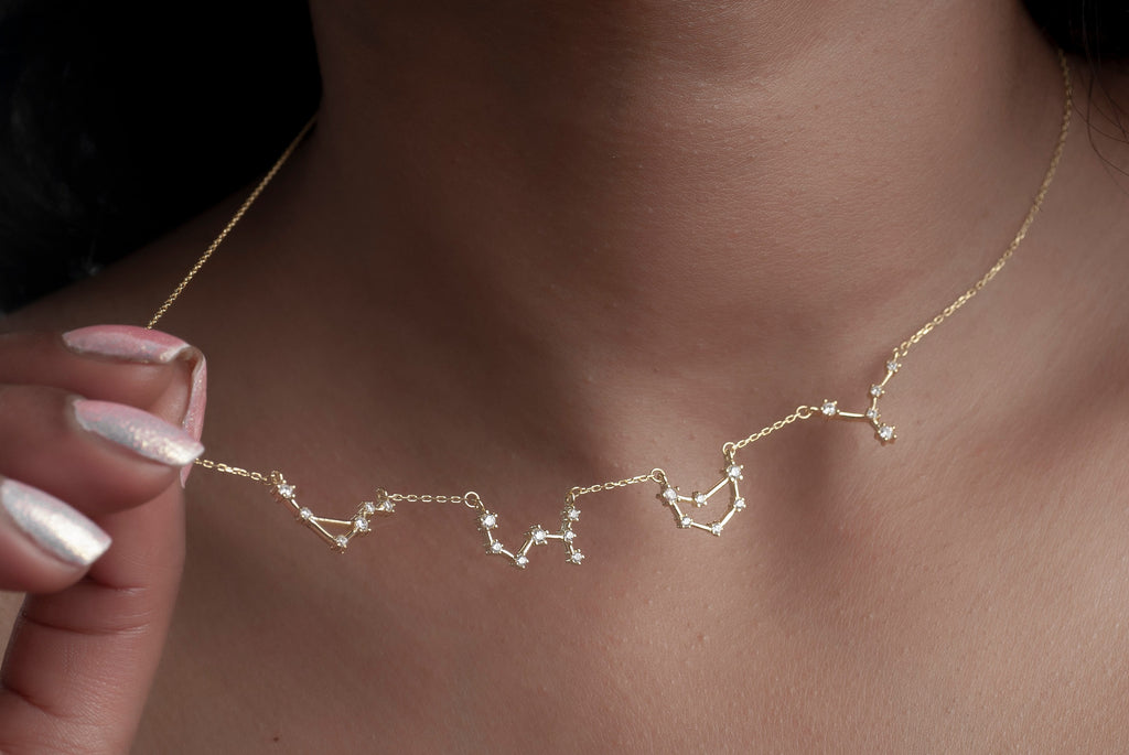 Sterling Silver Family Zodiac Necklace