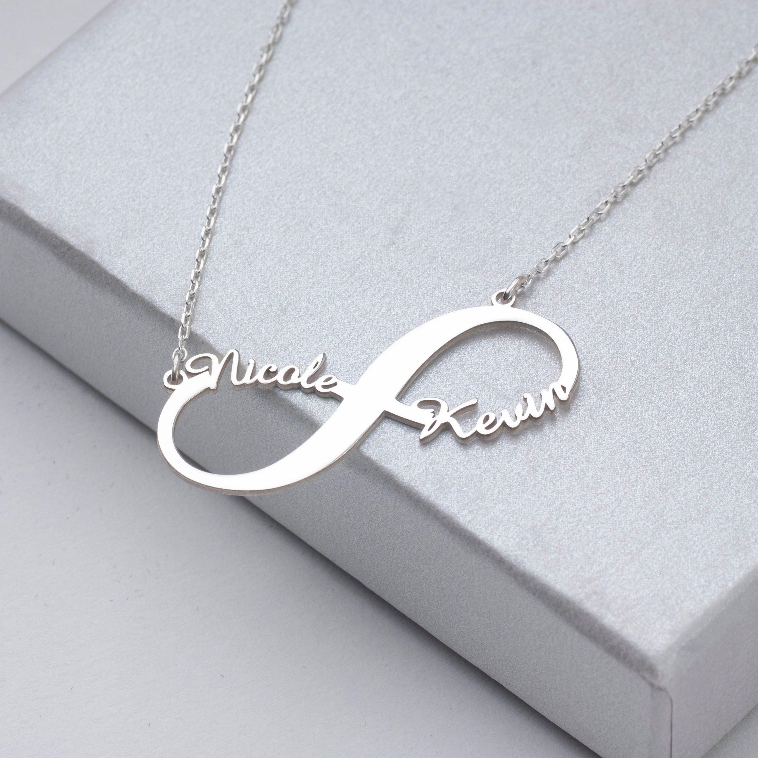 Gold Infinity Name Necklace