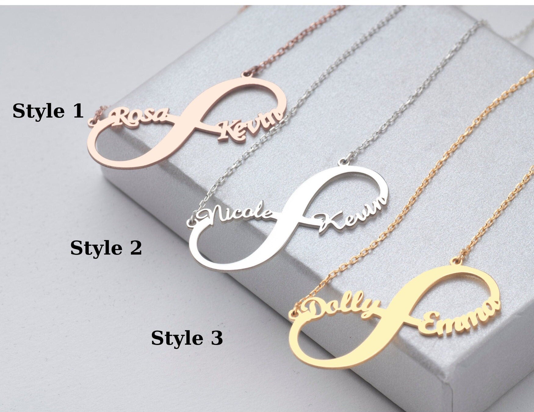 Personalized Infinity Name Necklace