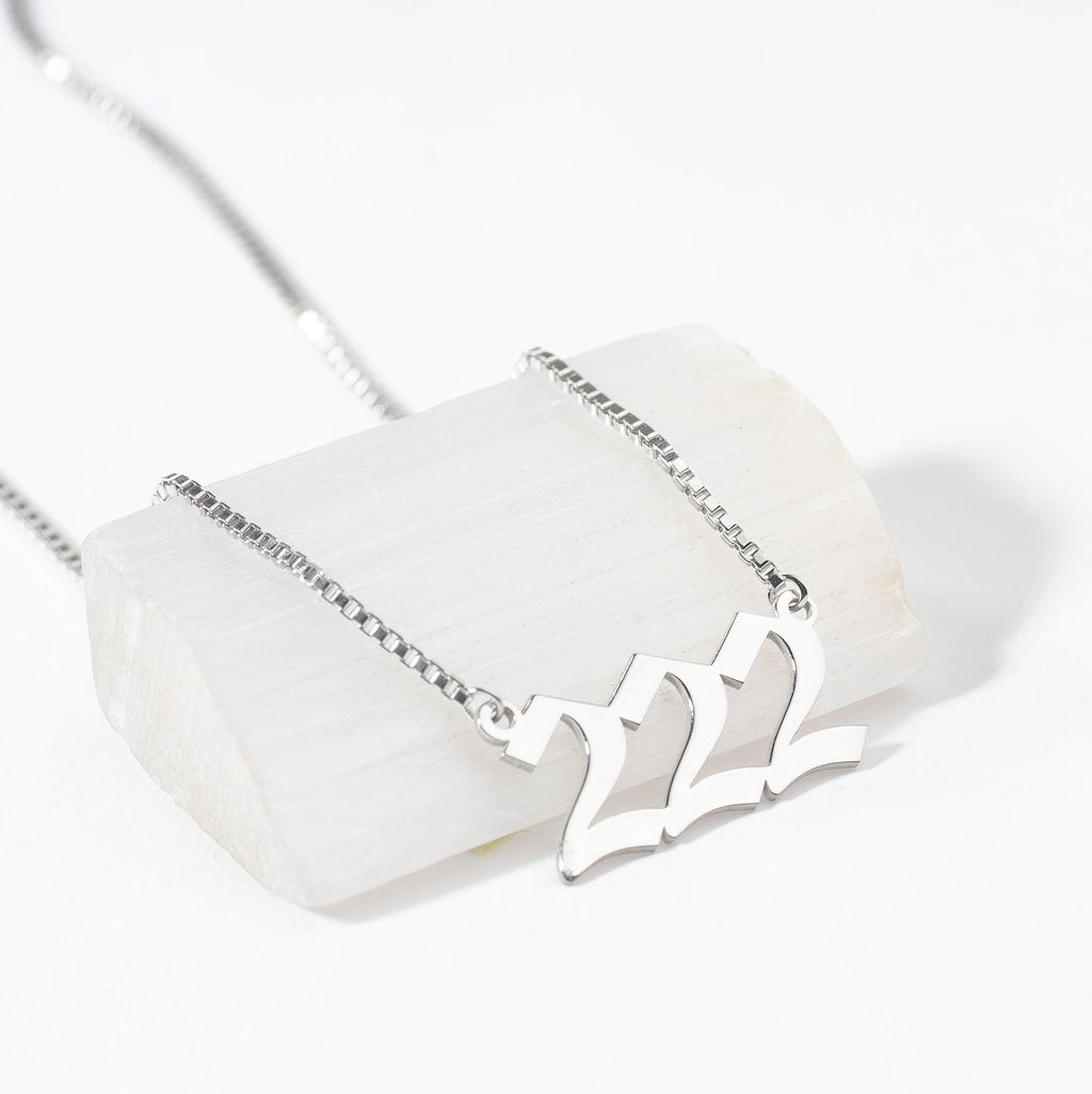 Custom Dainty Angel Number Necklace