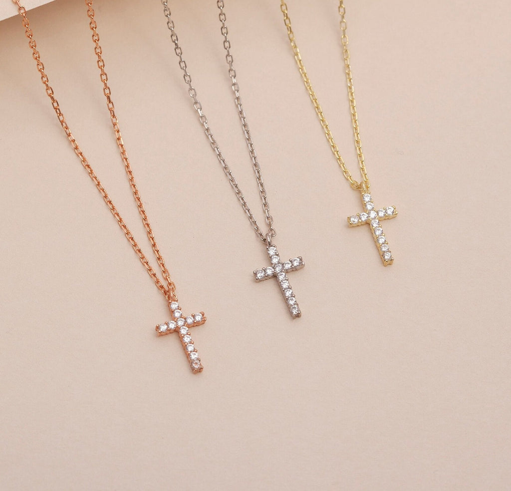 Dainty Gold Cross Necklace