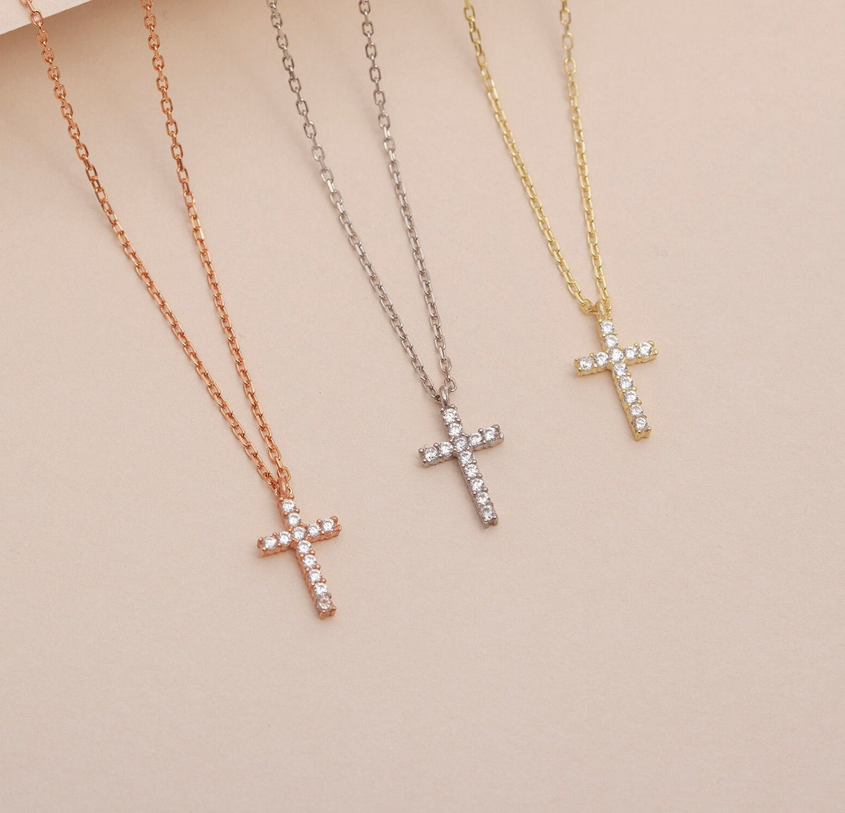 Dainty Gold Cross Necklace