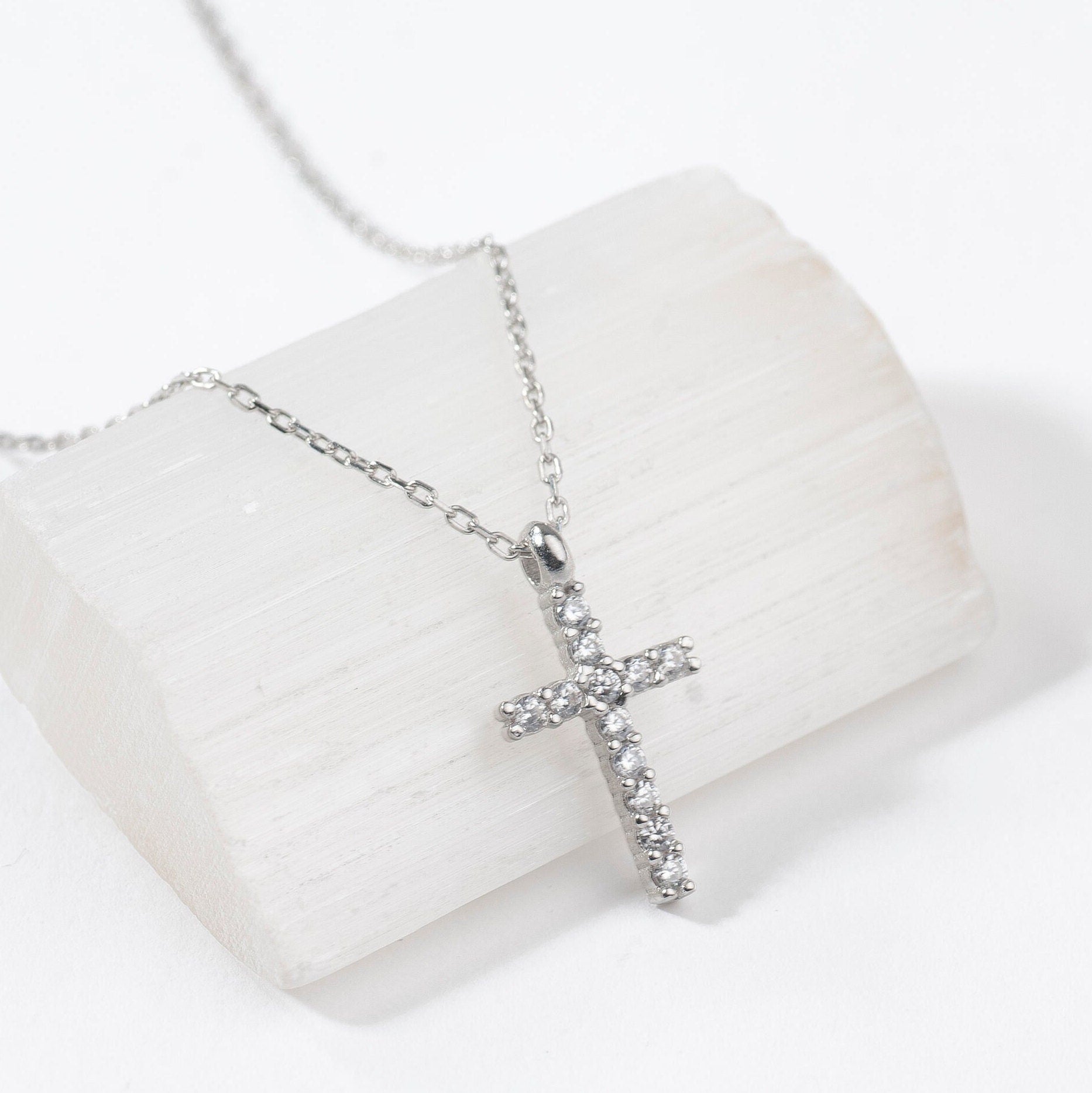 Dainty Gold Cross Necklace