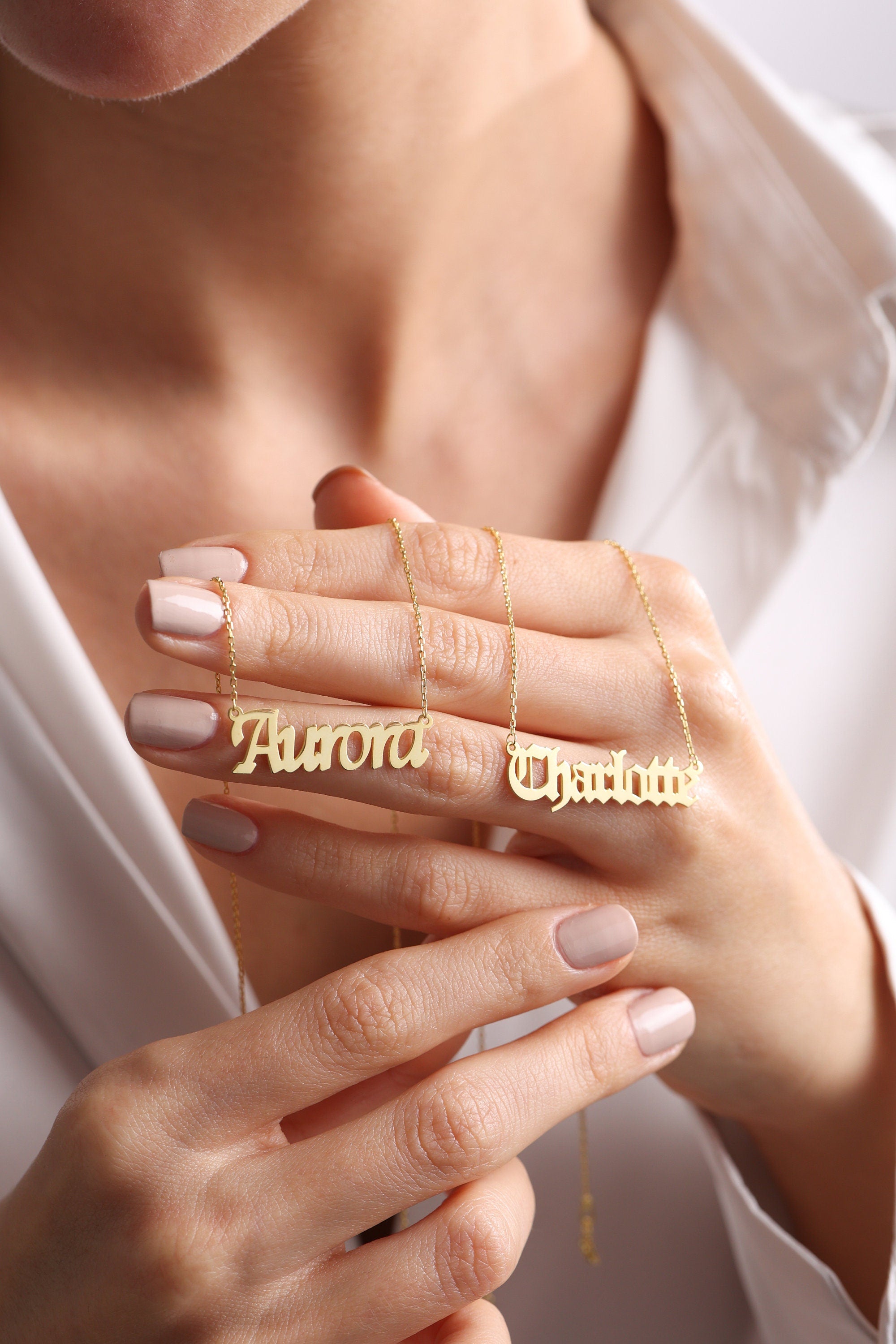 Personalized 925 Silver Name Necklace