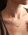 Sterling Silver Birthstone Memorial Necklace