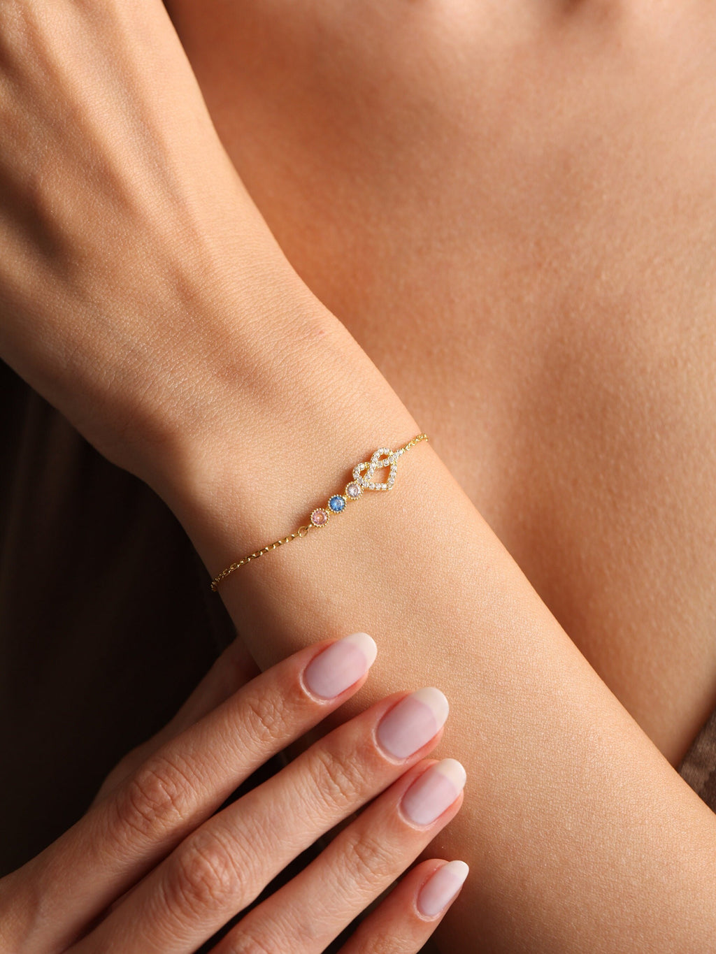 Handmade Sterling Silver Birthstone Bracelet