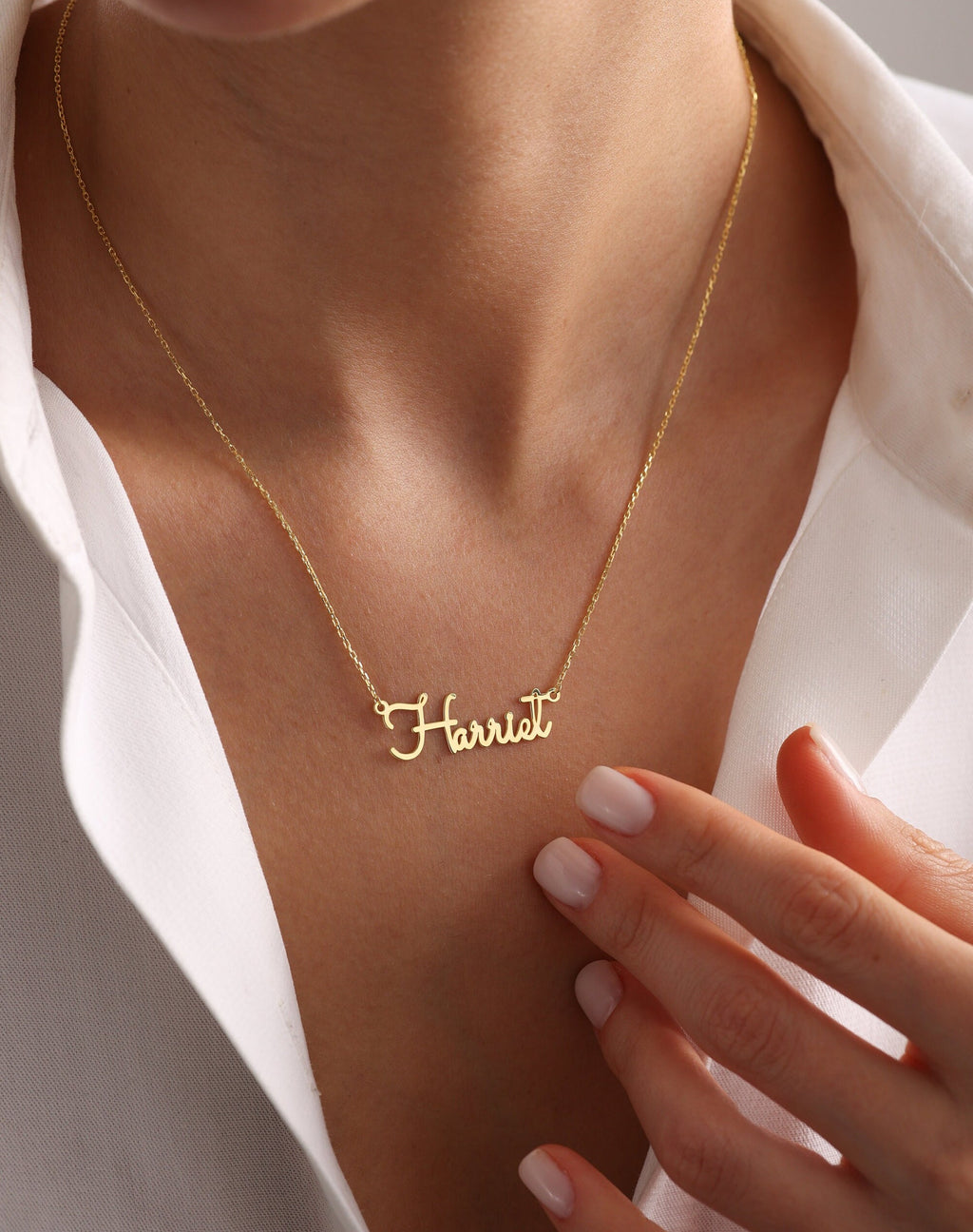 Personalized 925 Sterling Silver Name Necklace