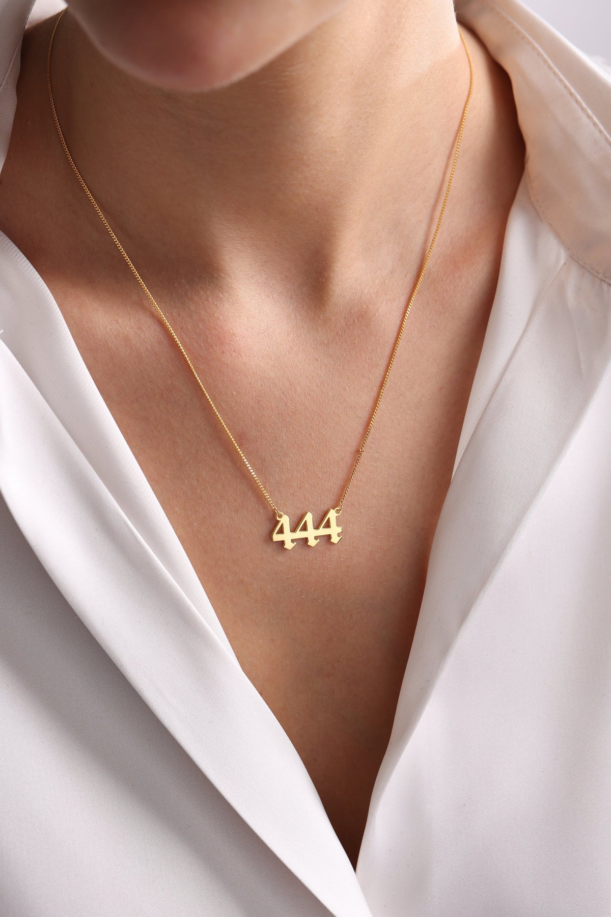 Sterling Silver Angel Number Necklace
