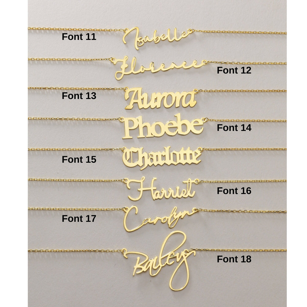 Personalized 925 Sterling Silver Name Necklace