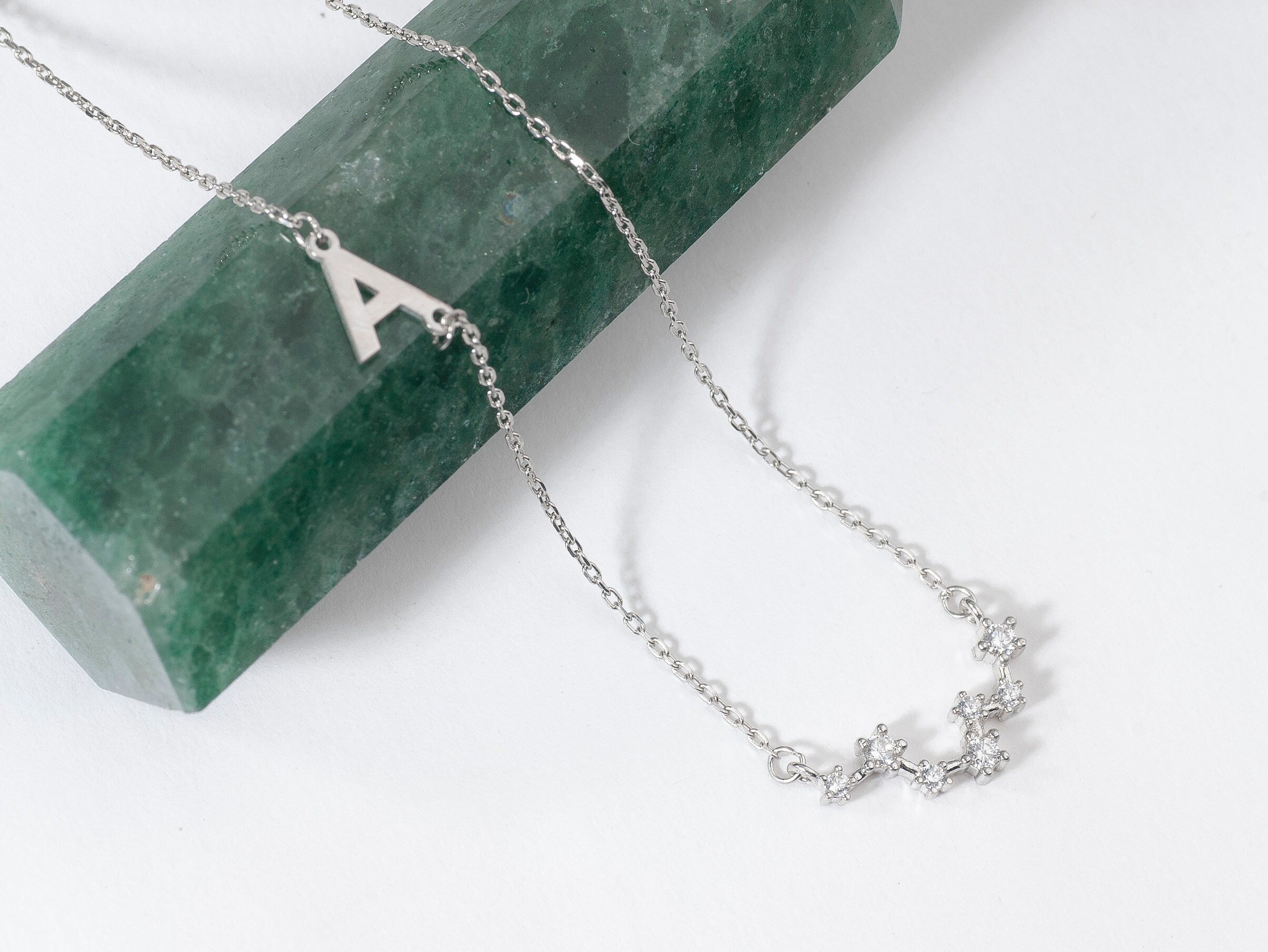 Zodiac Necklace with Birthstone
