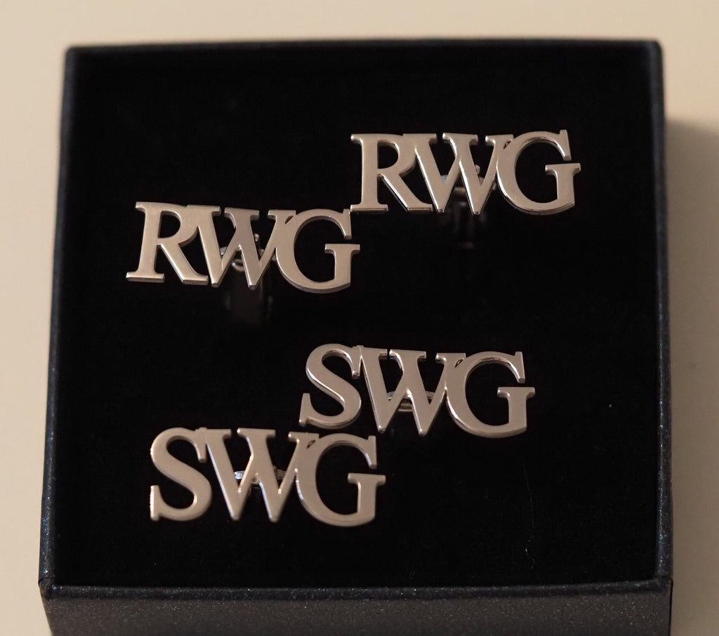Personalized 925 silver cufflinks for men