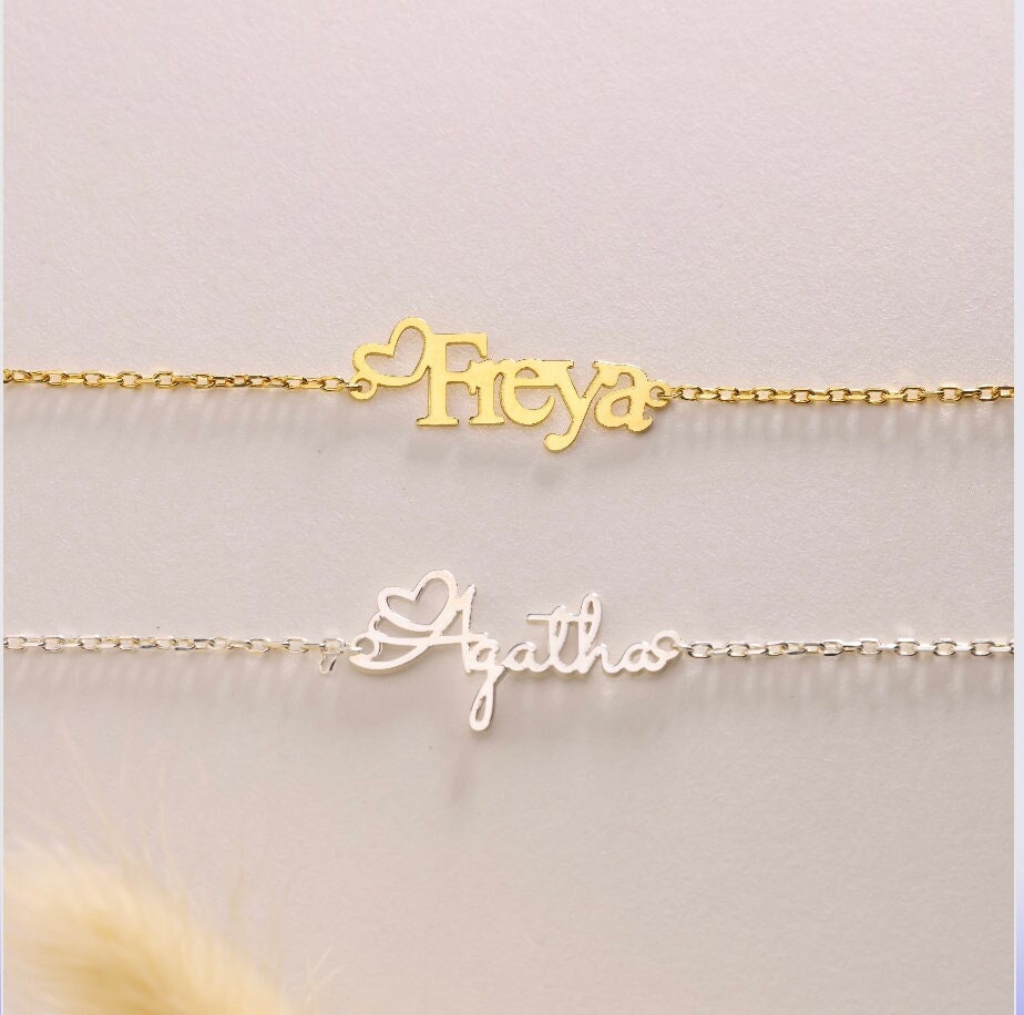 2 Names Heart Name Necklace