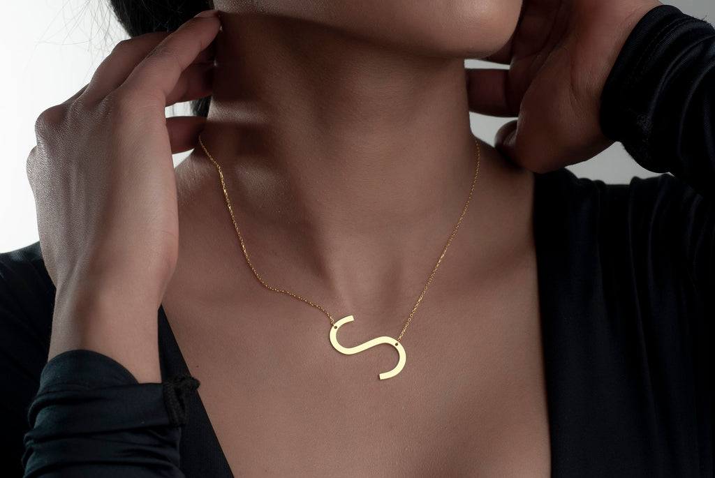 Sterling Silver Initial Necklace