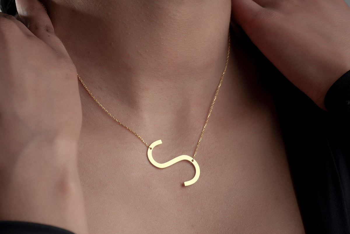 Sterling Silver Initial Necklace